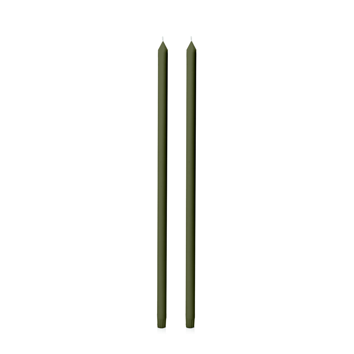 Olive 60cm Dinner Candles Pack of 2