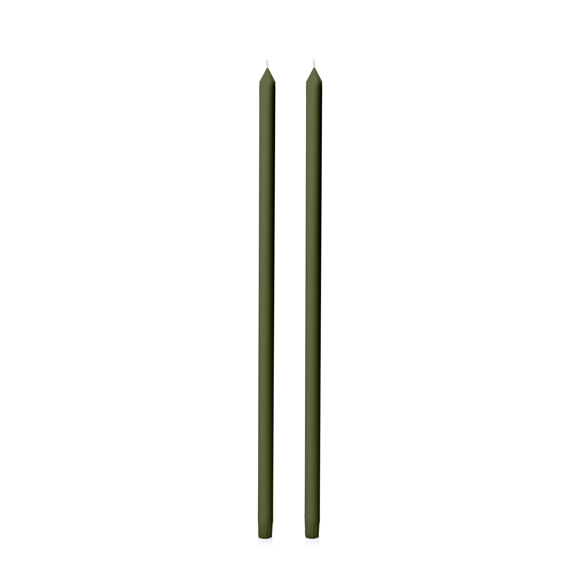 Olive 60cm Dinner Candles Pack of 2
