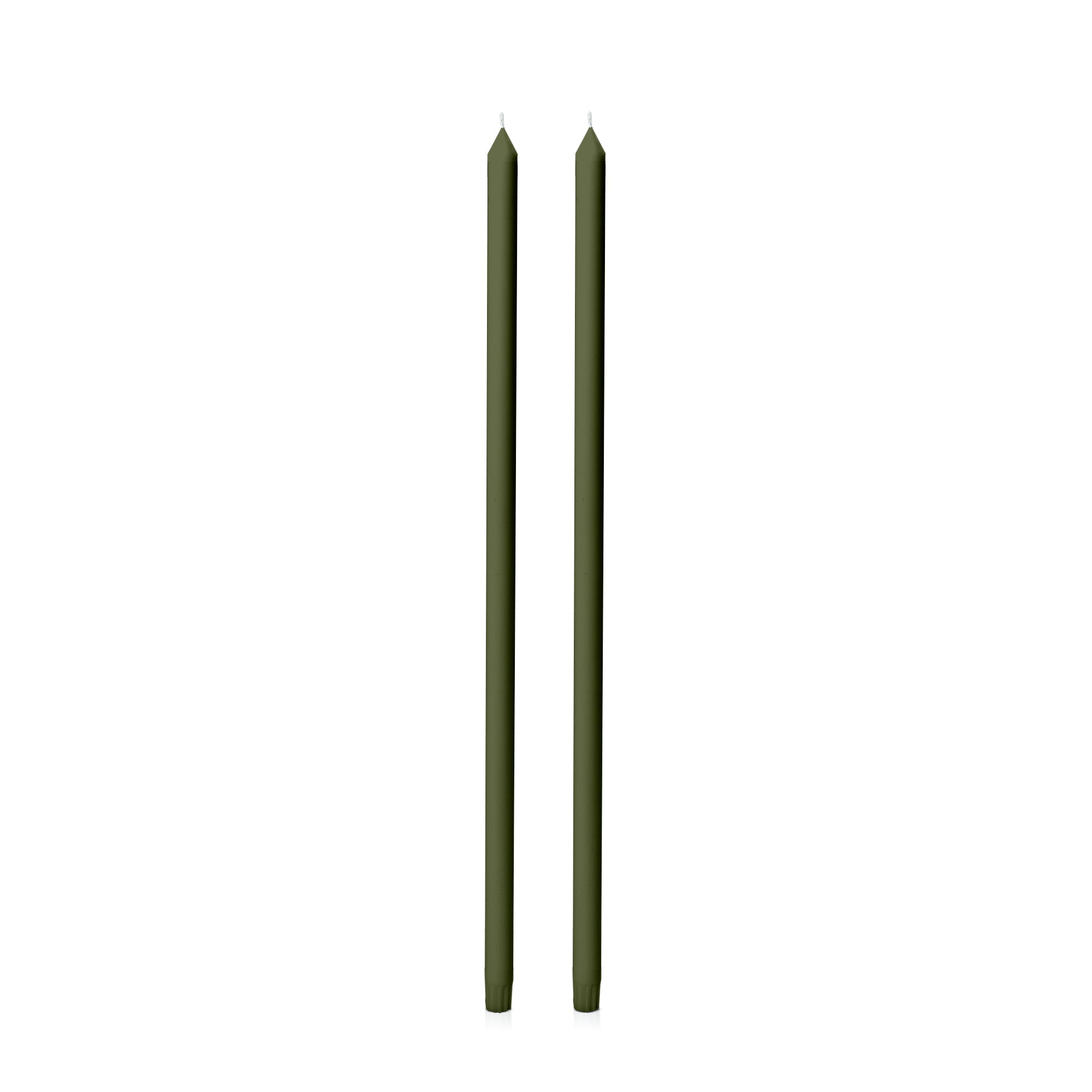 Olive 60cm Dinner Candles - Pack of 96