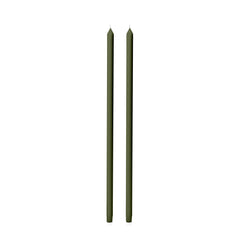 Olive 60cm Dinner Candles Pack of 2