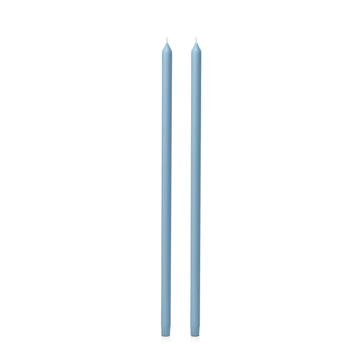 Pastel Blue 60cm Dinner Candles Pack of 2