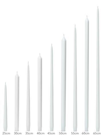Pastel Blue 60cm Dinner Candles Pack of 2