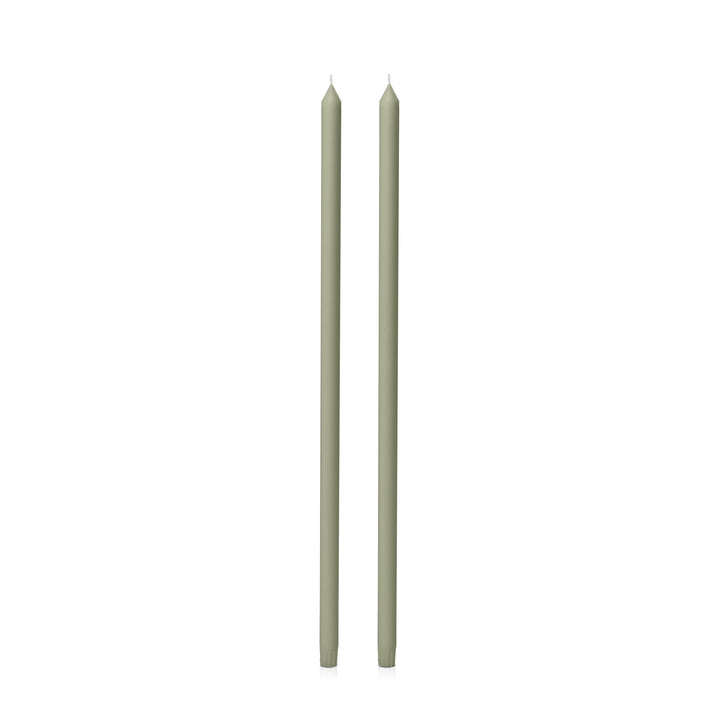 Pale Eucalypt 60cm Dinner Candles - Pack of 96