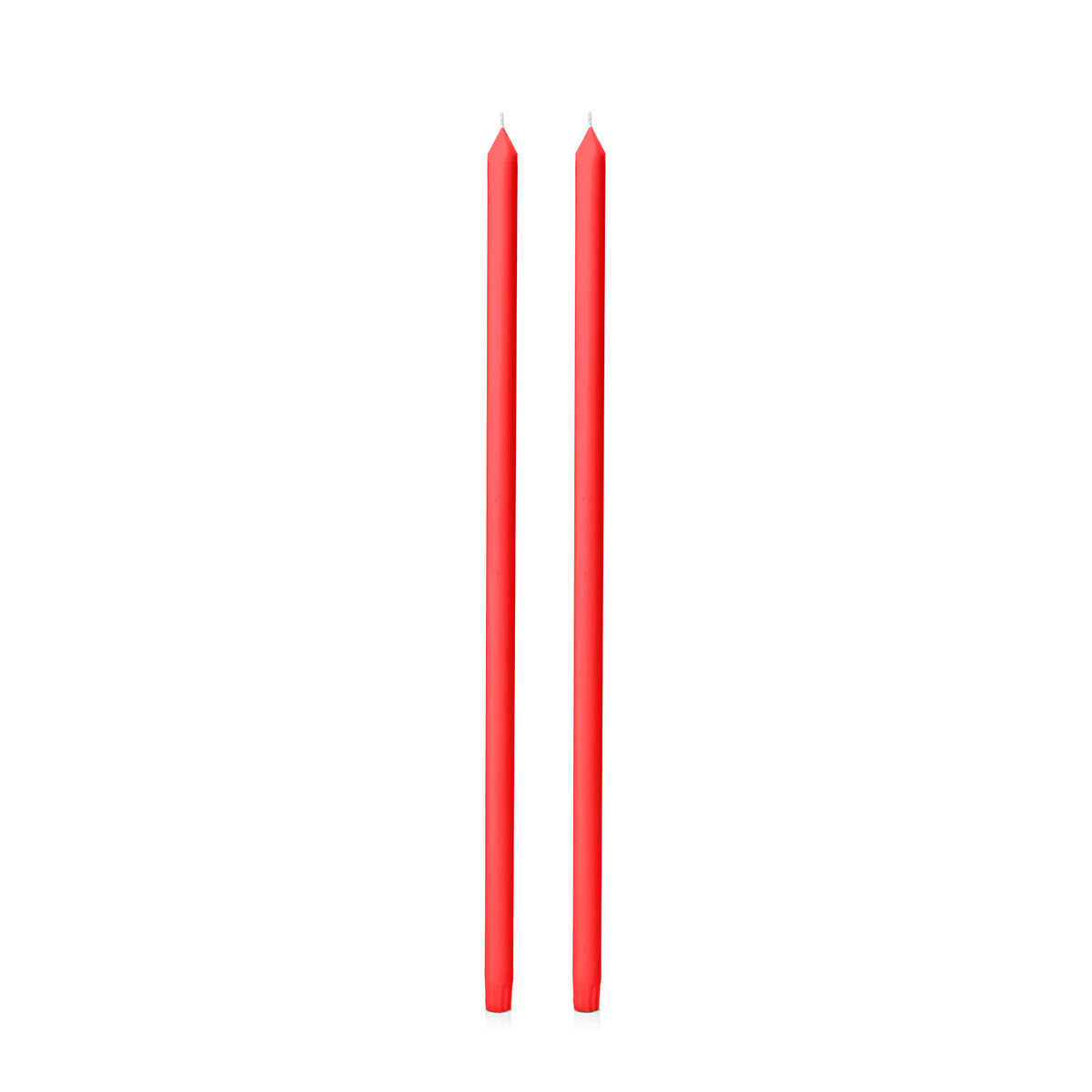 Scarlet 60cm Dinner Candles Pack of 2