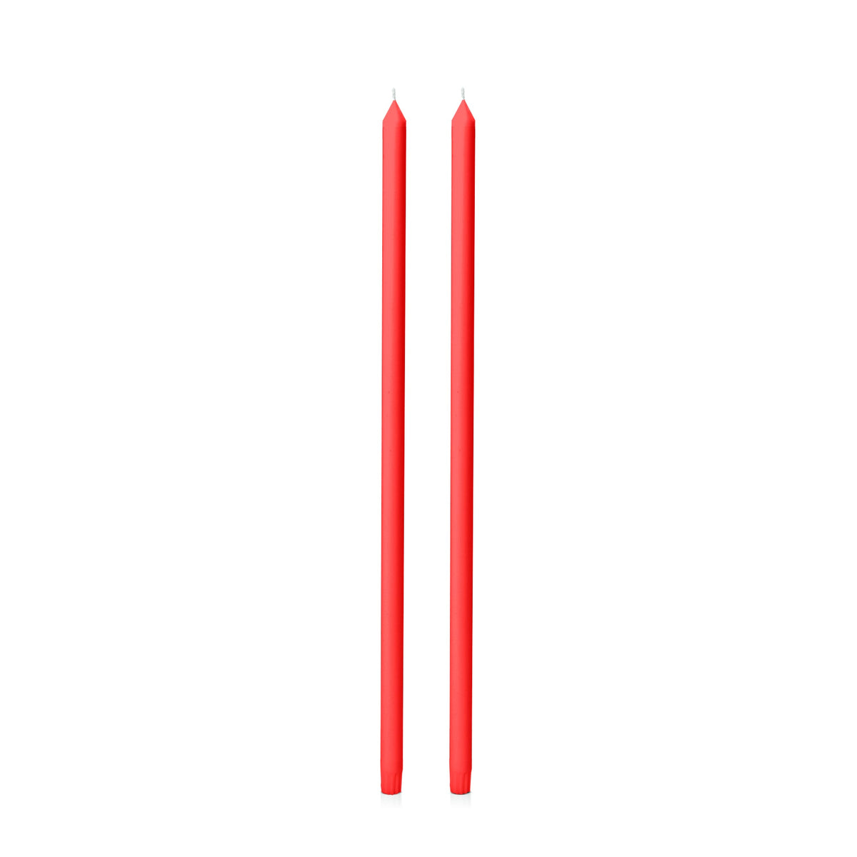 Scarlet 60cm Dinner Candles - Pack of 96