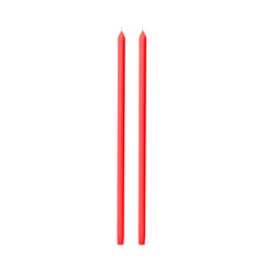 Scarlet 60cm Dinner Candles Pack of 2