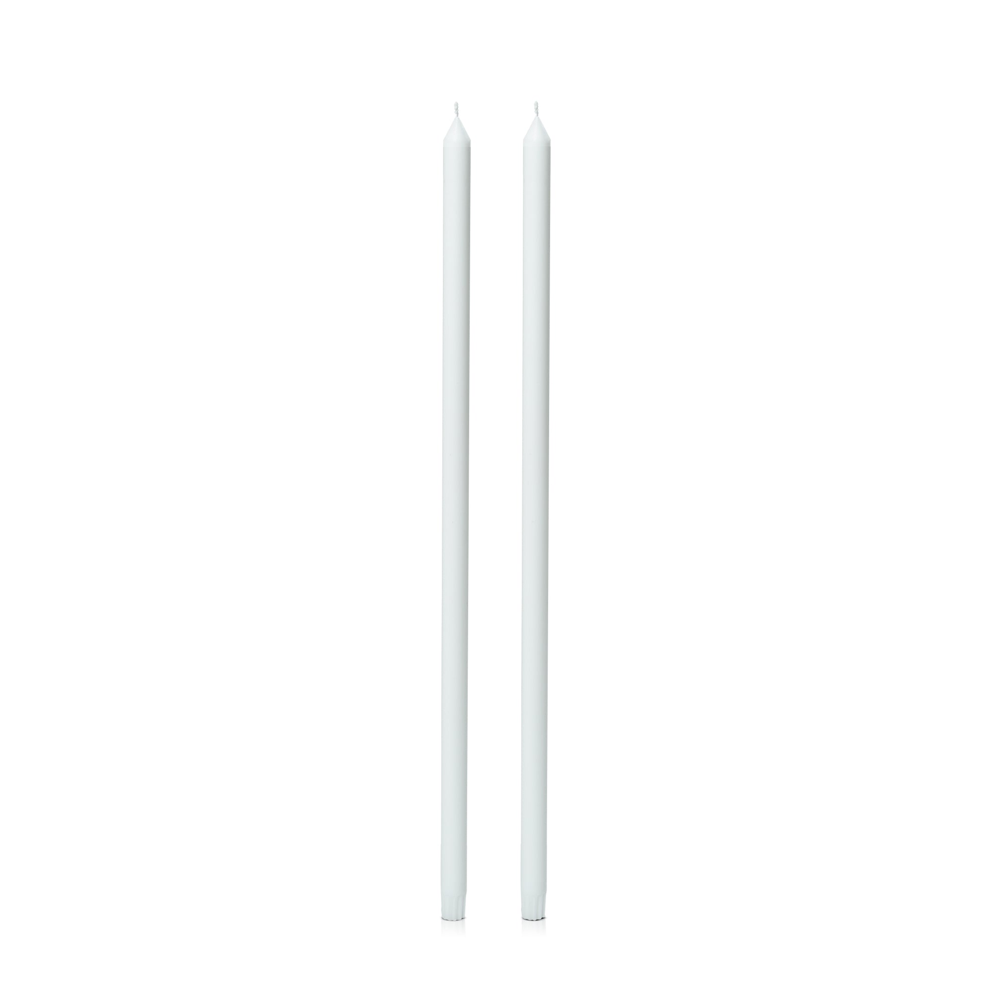 White 60cm Dinner Candles Pack of 2
