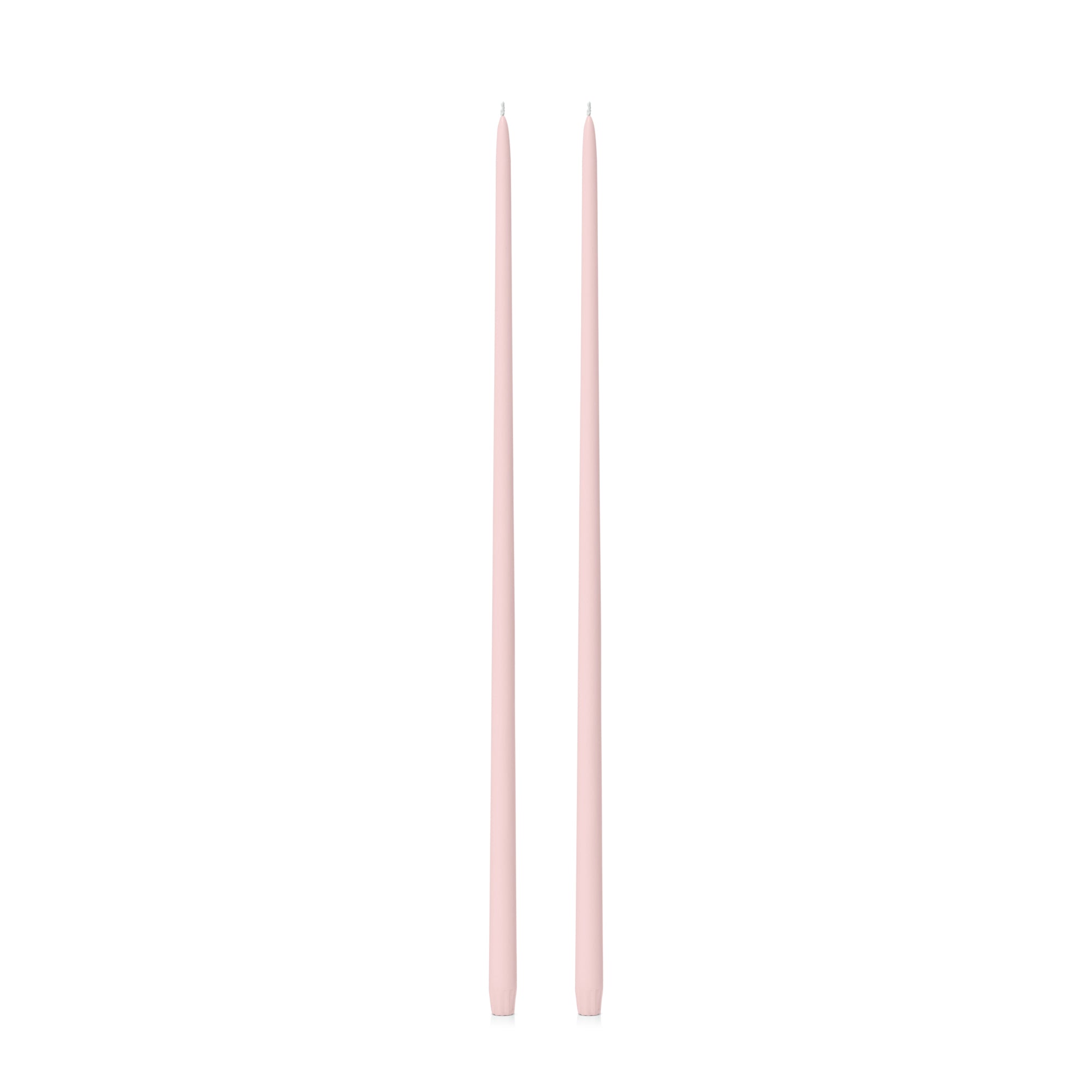 Antique Pink 65cm Taper Candles Pack of 2