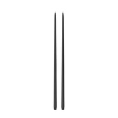 Black 65cm Taper Candles Pack of 2