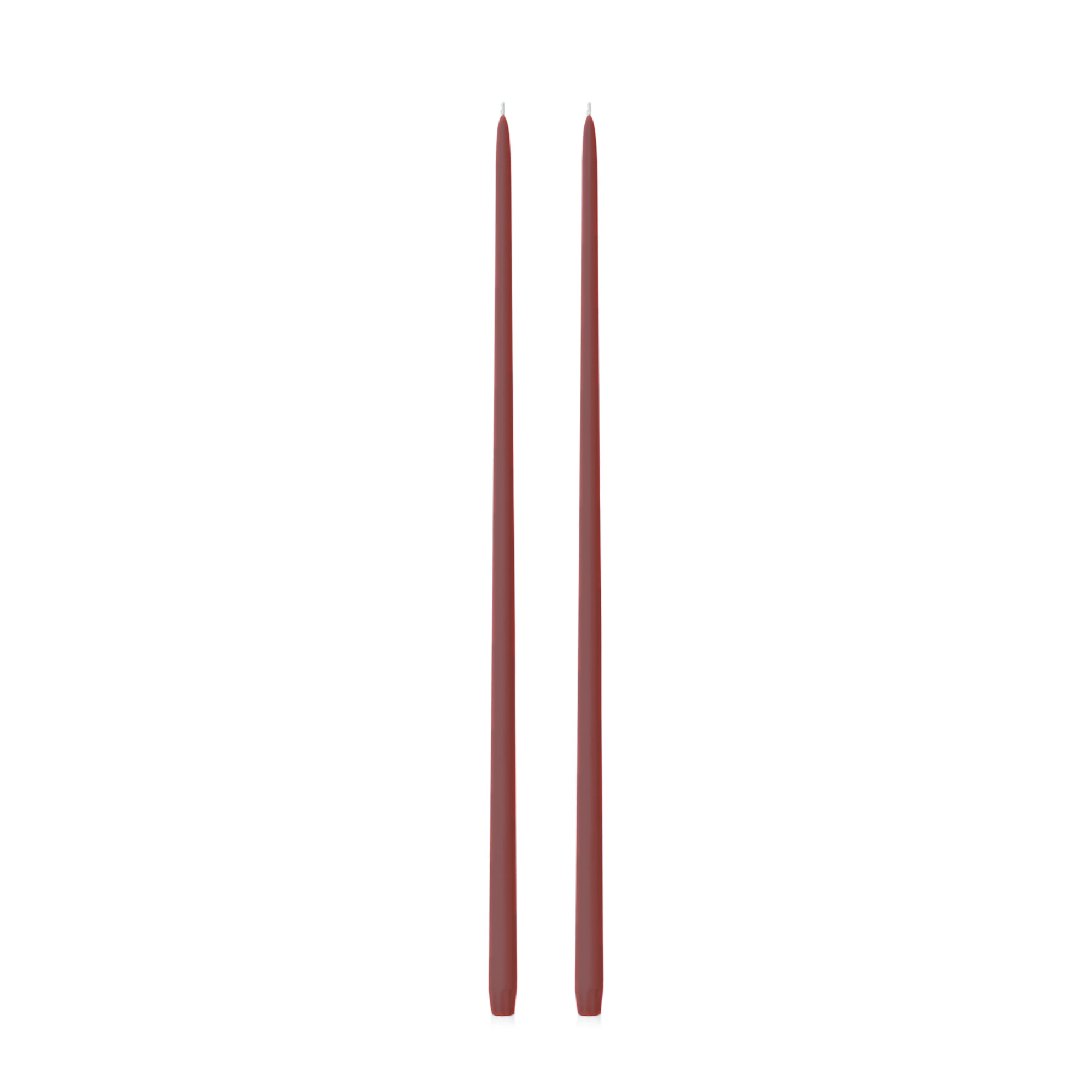 Burgundy 65cm Taper Candles