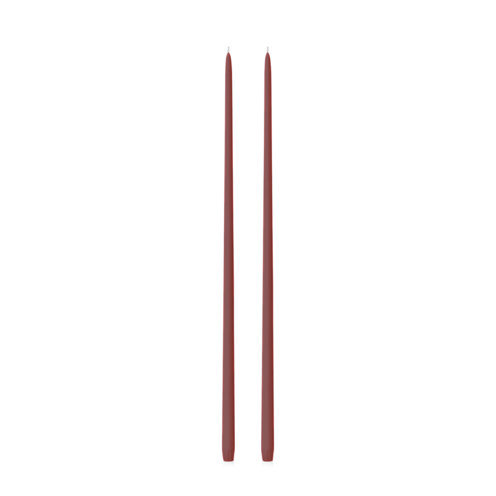 Burgundy 65cm Taper Candles