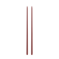 Burgundy 65cm Taper Candles - Pack of 96
