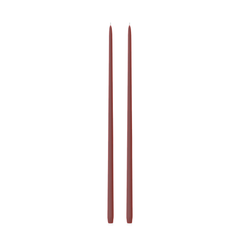 Burgundy 65cm Taper Candles - Pack of 96