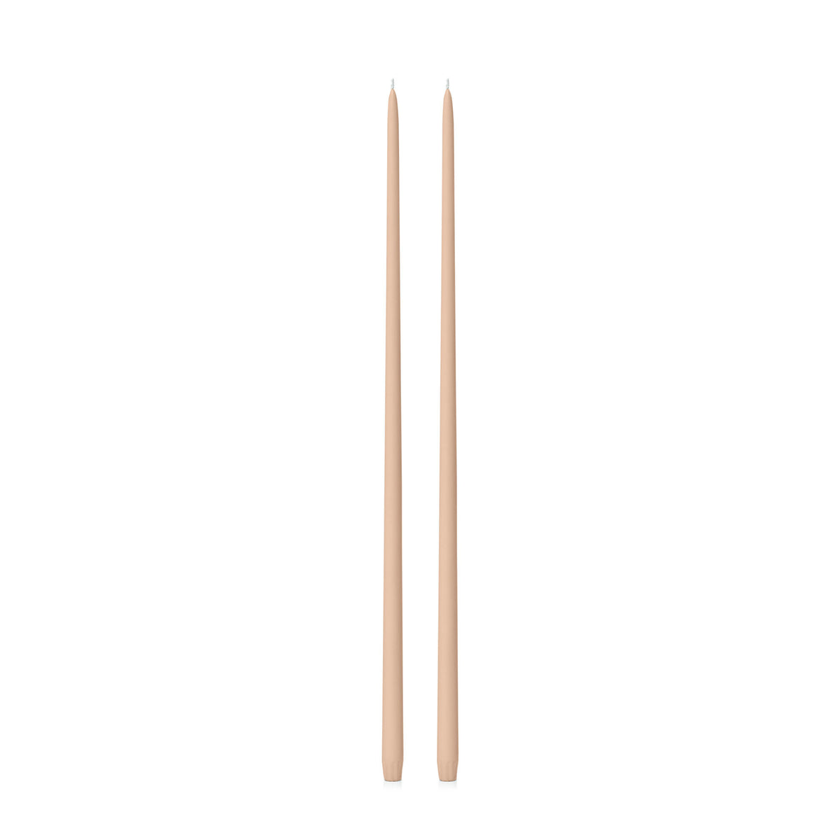 Latte 65cm Taper Candles Pack of 2