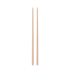 Latte 65cm Taper Candles Pack of 2