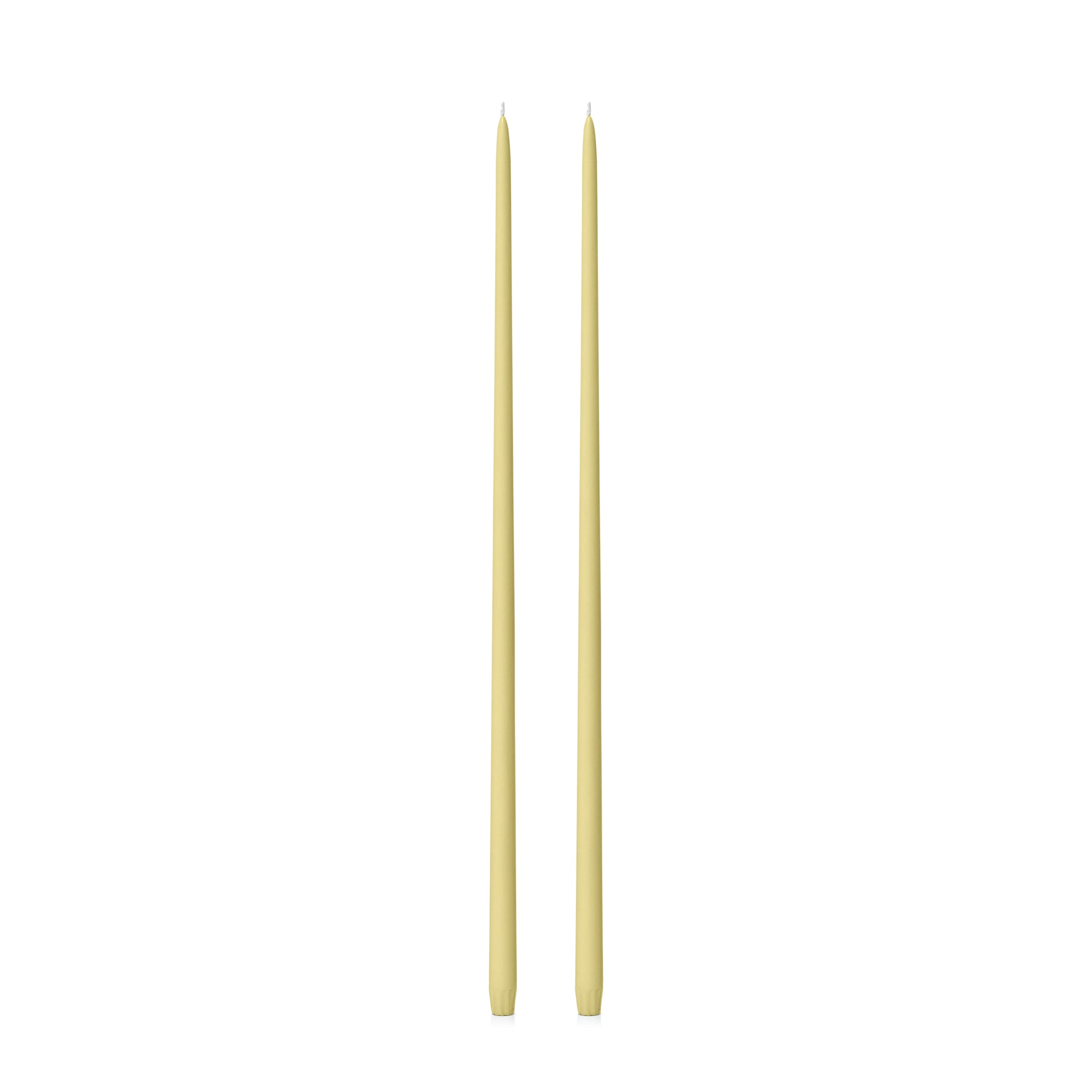 Lemon 65cm Taper Candles Pack of 2