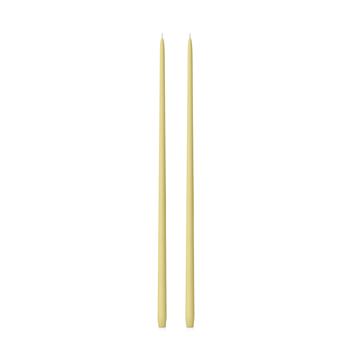 Lemon 65cm Taper Candles Pack of 2