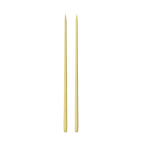 Lemon 65cm Taper Candles - Pack of 96