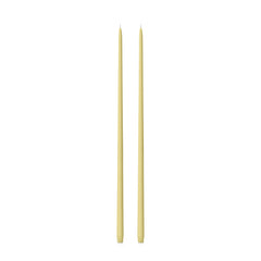 Lemon 65cm Taper Candles Pack of 2