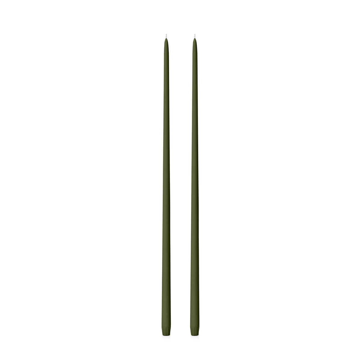 Olive 65cm Taper Candles Pack of 2