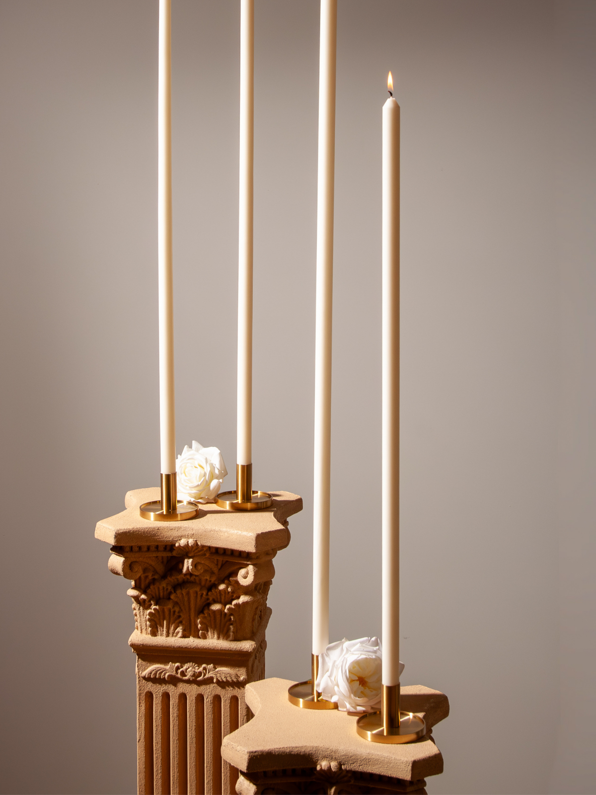 Ivory 80cm Dinner Candles
