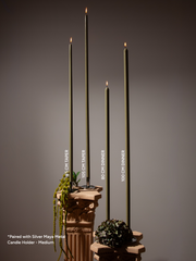 Olive 80cm Dinner Candles Pack of 1