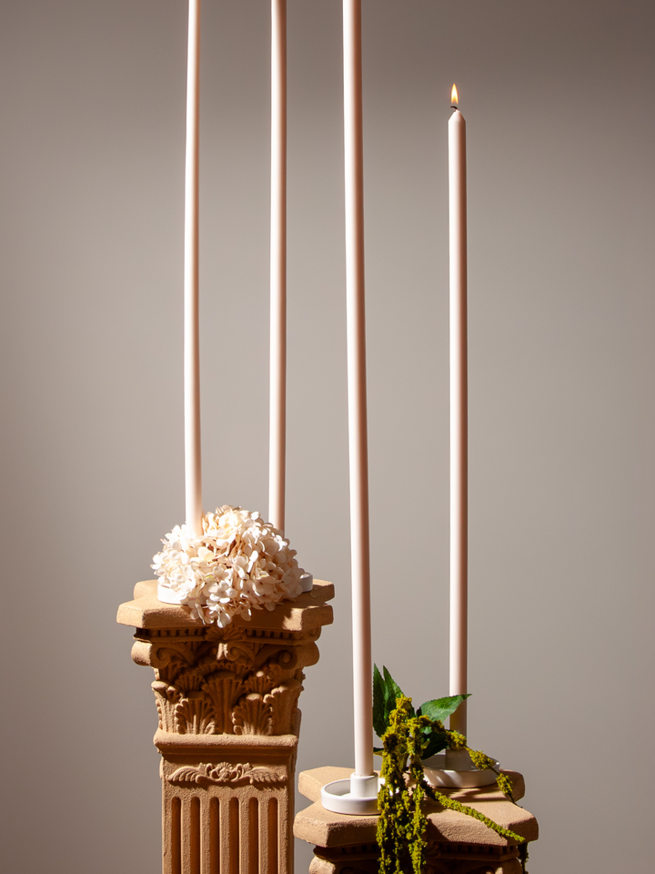 Sandstone 80cm Dinner Candles Pack of 1