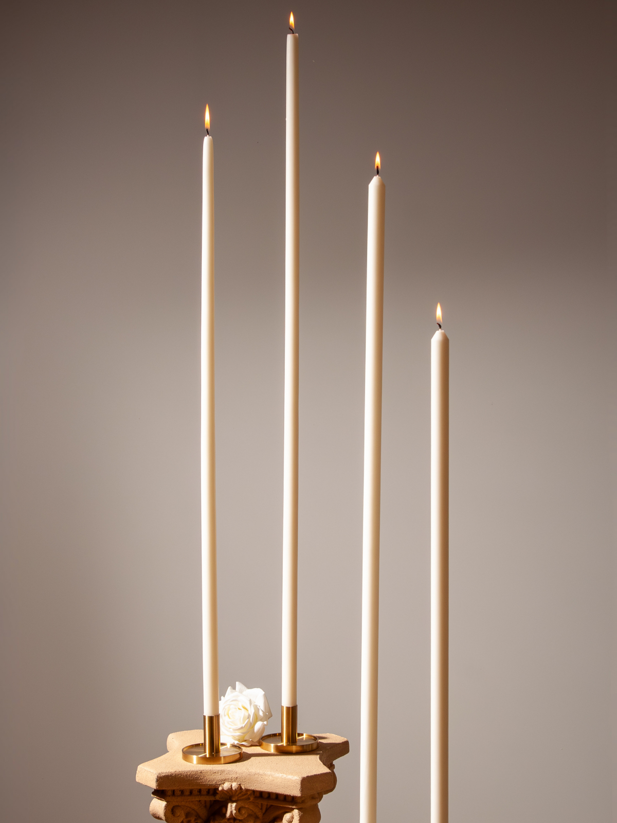 Ivory 85cm Taper Candles
