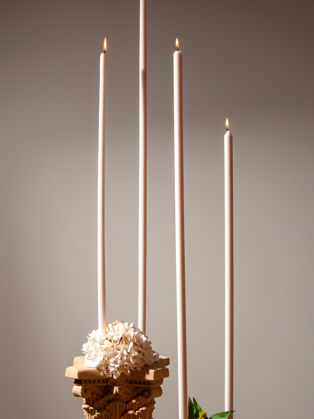 Sandstone 85cm Taper Candles Pack of 1