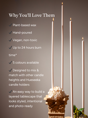Sandstone 85cm Taper Candles Pack of 1