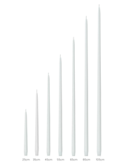Ivory 35cm Taper Candles