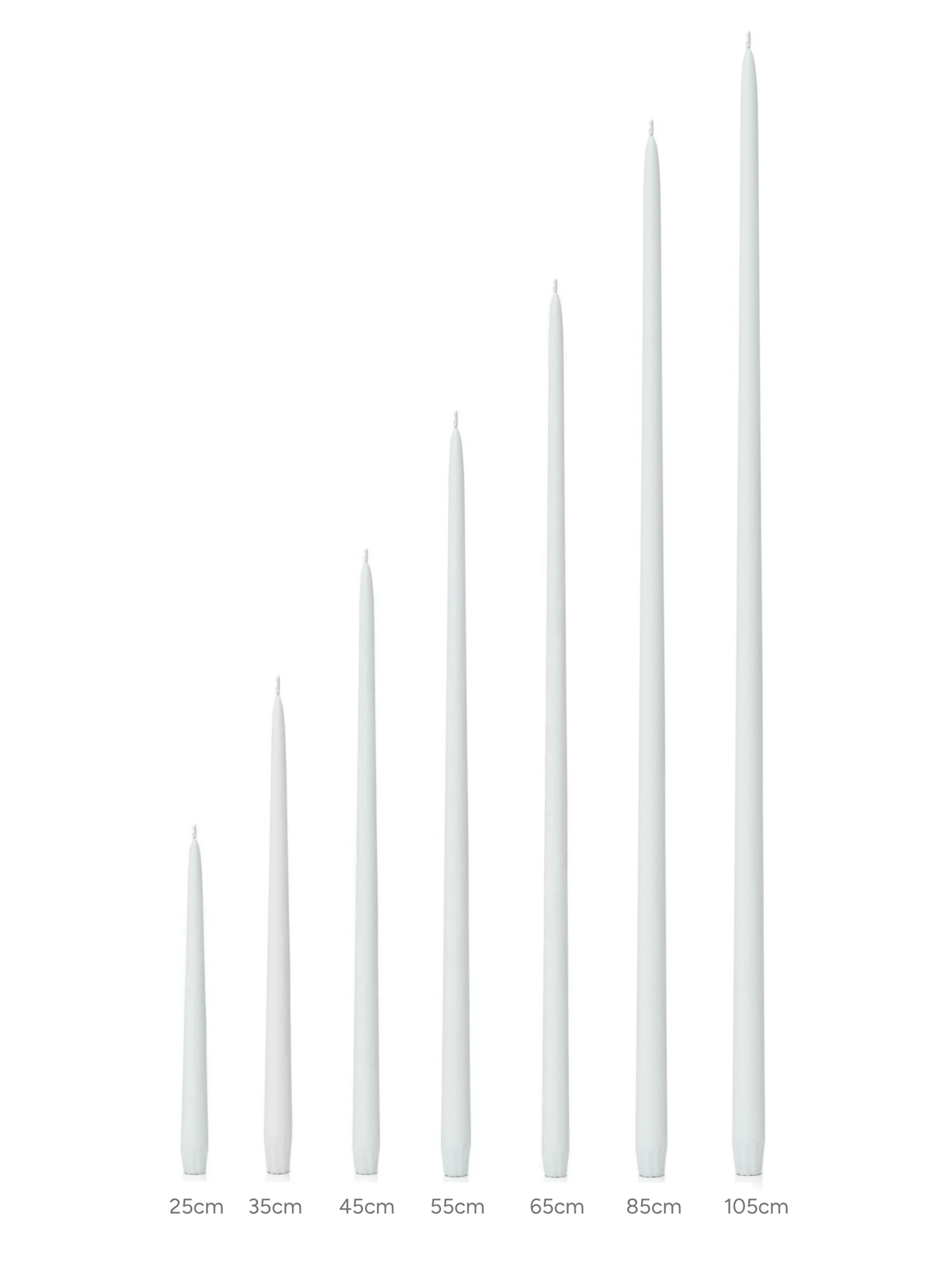 Ivory 35cm Taper Candles - Pack of 96