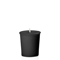 Black 4 cm x 5 cm Votives Pack of 6