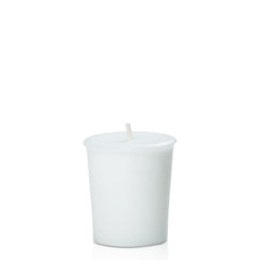 White 4 cm x 5 cm Votives Pack of 6