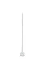 White 55cm Taper Candles with Bella Vintage Glass Holders - Set of 6