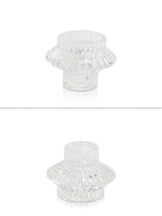 Clear Aida Vintage Candle Holder