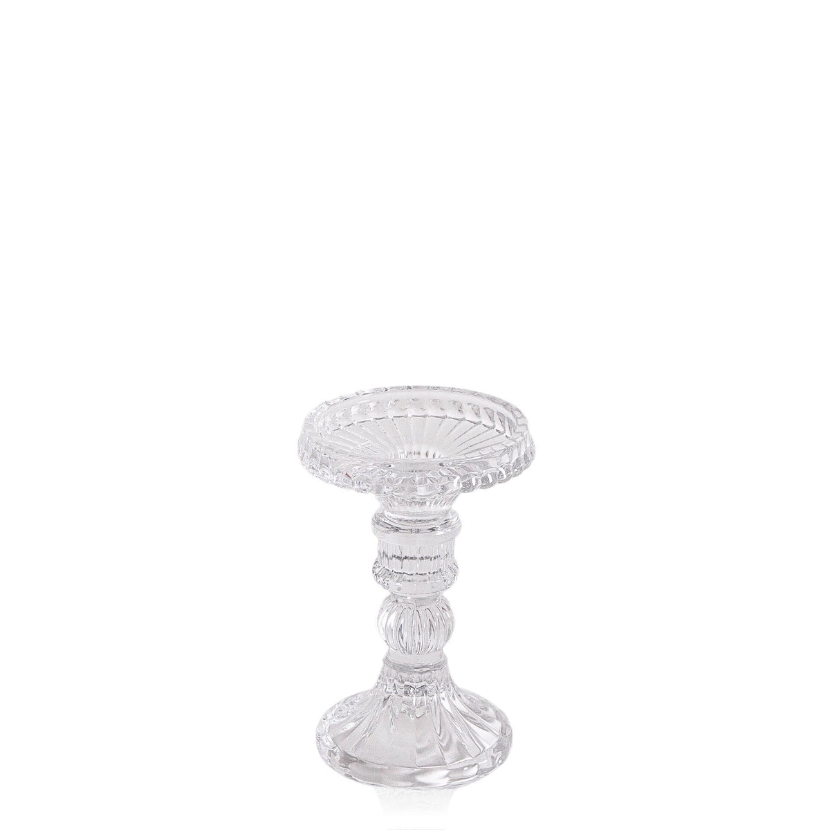 Clear Celestia Glass Candle Holder - Small Pack of 1