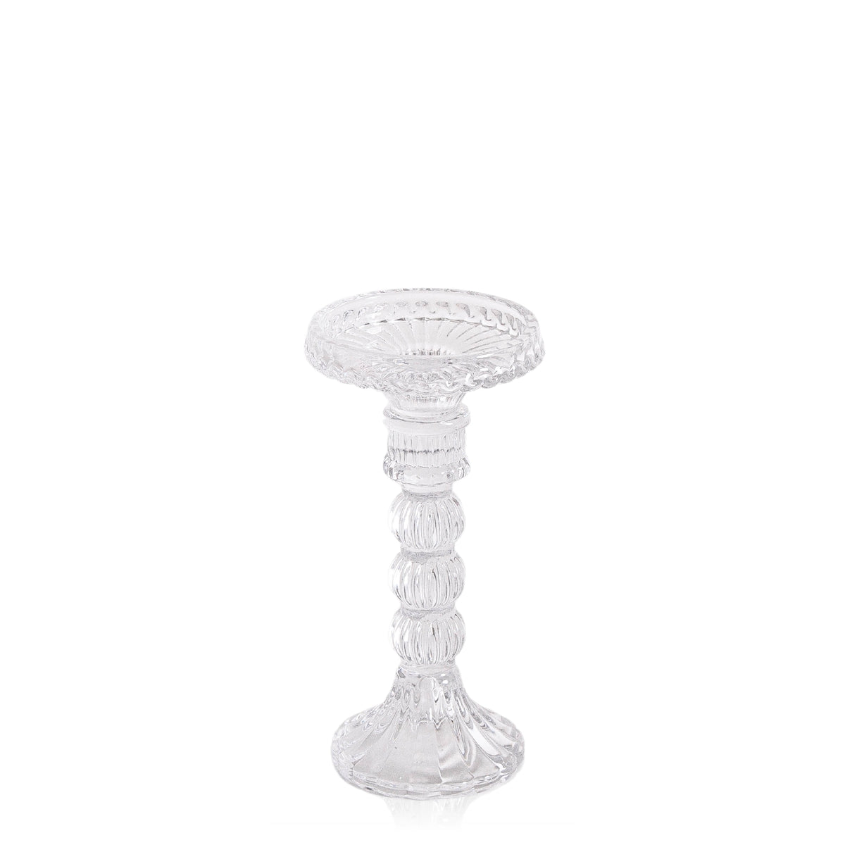 Clear Celestia Glass Candle Holder - Large Pack of 1