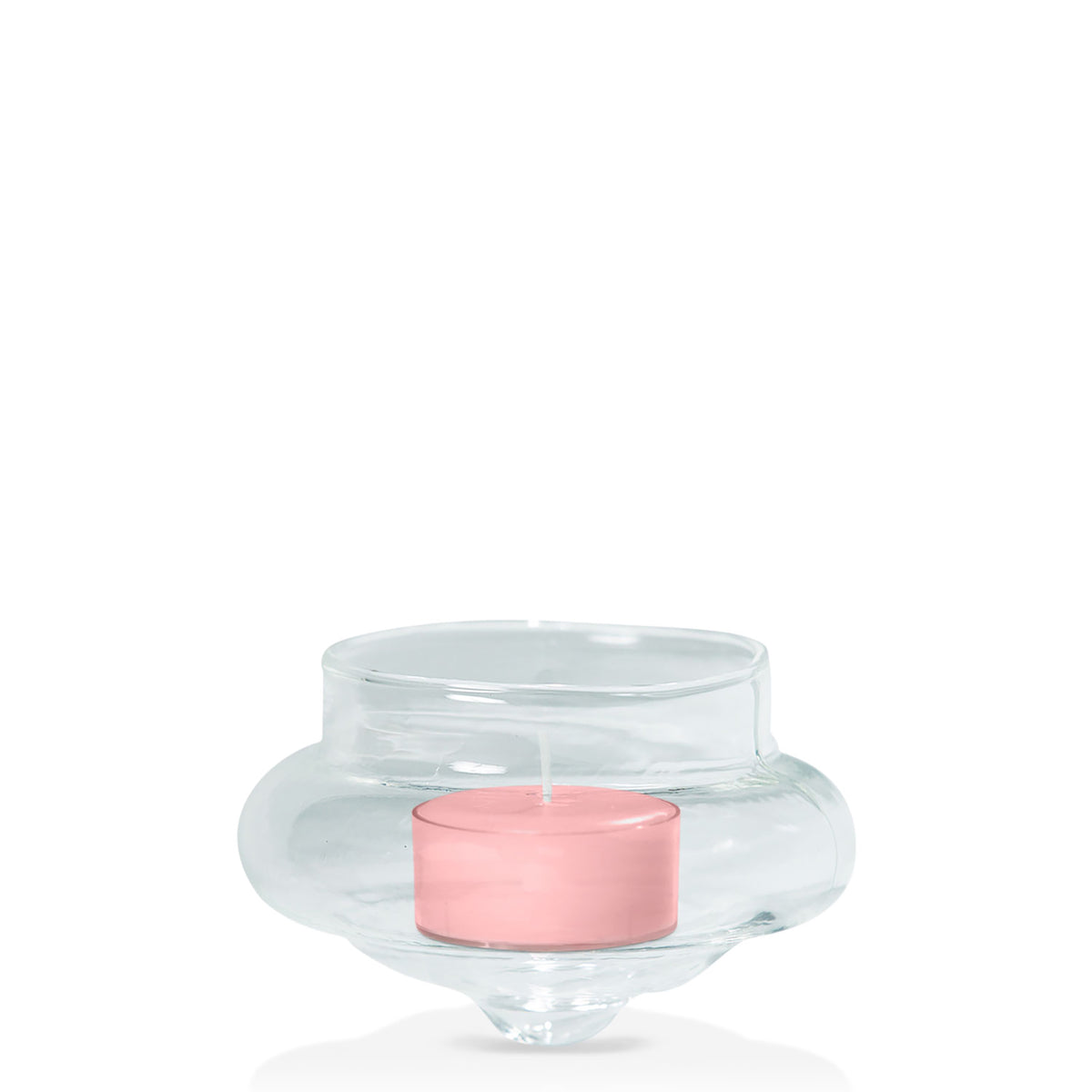 Coral Pink Tealight in Floating Holder Pack Pack of 24