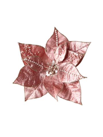Clip Poinsettia Pearl Pack of 1
