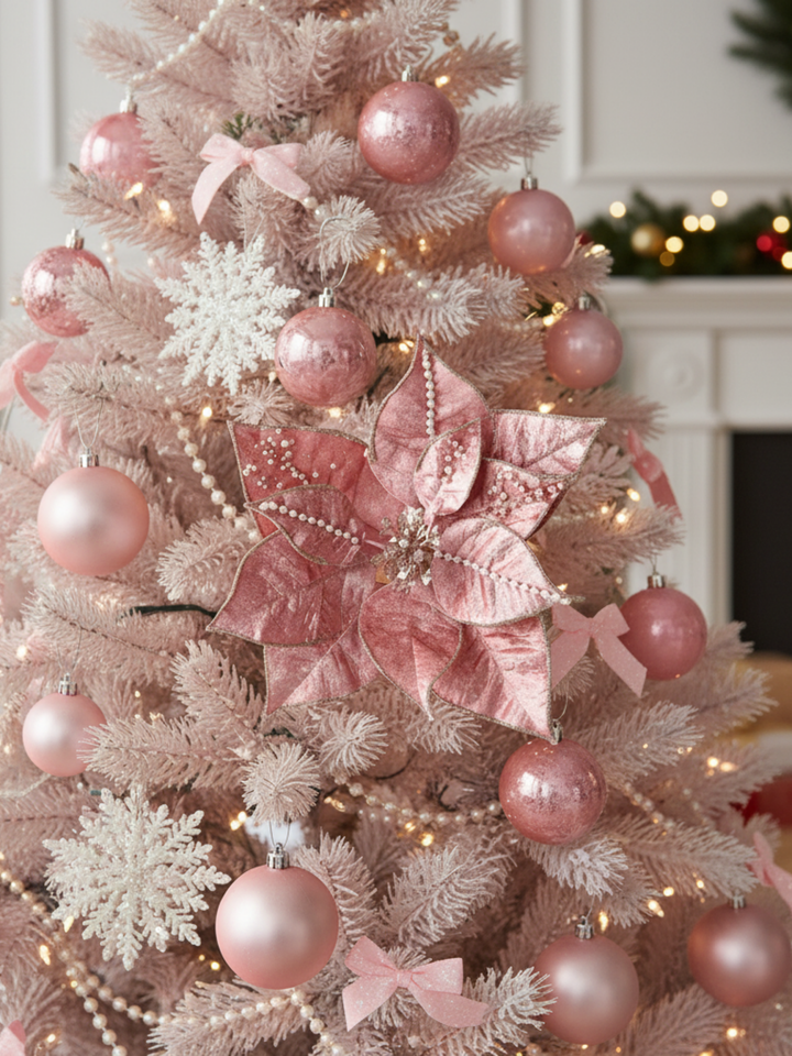 Clip Poinsettia Pearl Pack of 1