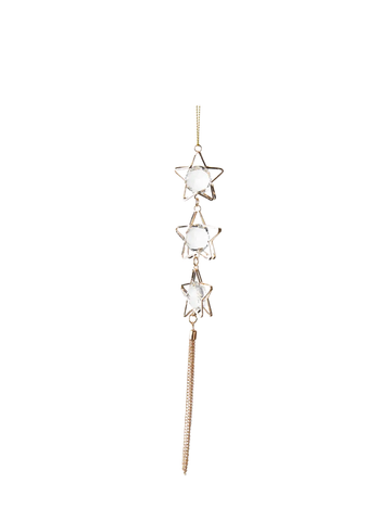 Ornament Gold Star Crystal Pack of 1