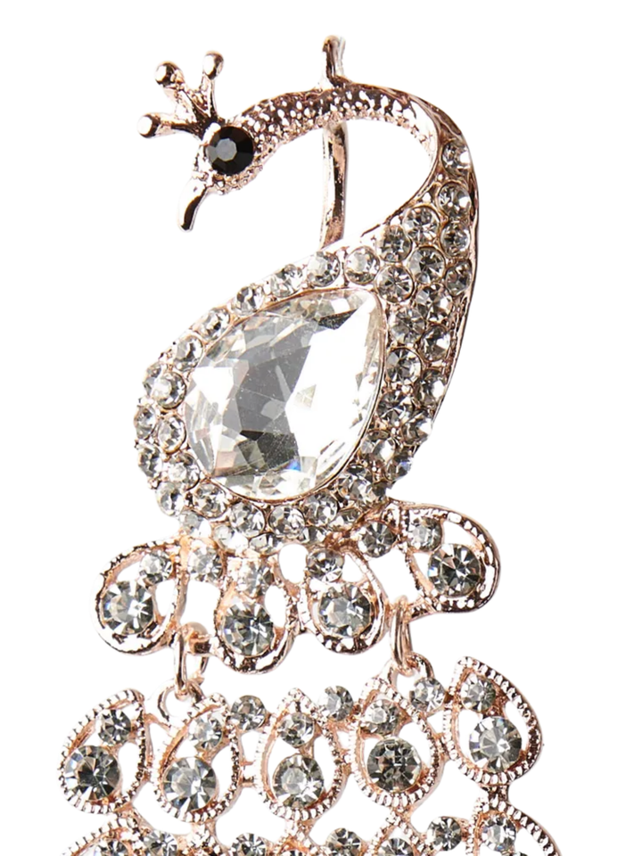 Ornament Peacock Crystal Pack of 1