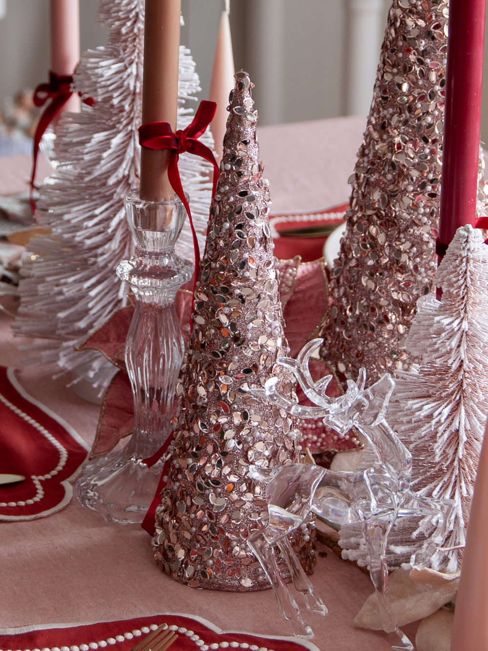 Pink Tree Jewel Cone Medium Pack of 1