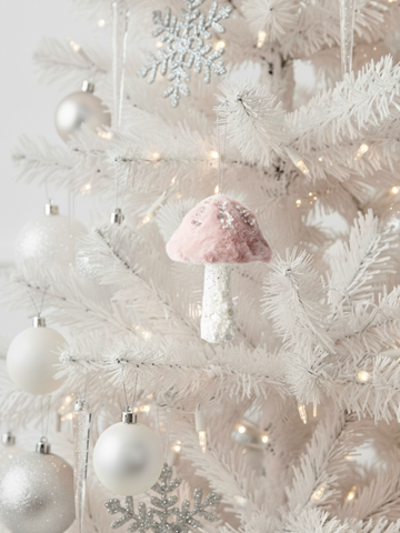 Ornament Mushroom Glitter Pack of 1