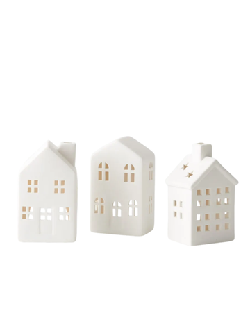 Candle Holder Village Asst (set/3) Pack of 1
