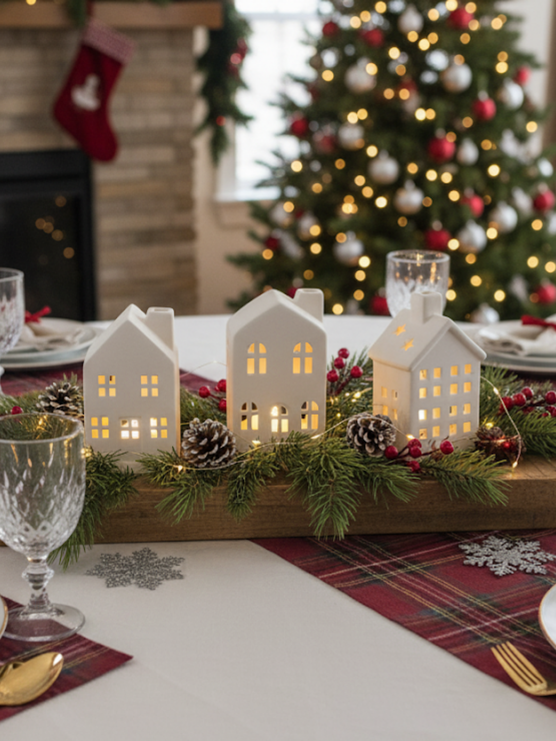 Candle Holder Village Asst (set/3) Pack of 1