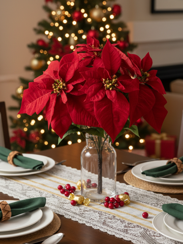 Poinsettia Bush x5 Pack of 1