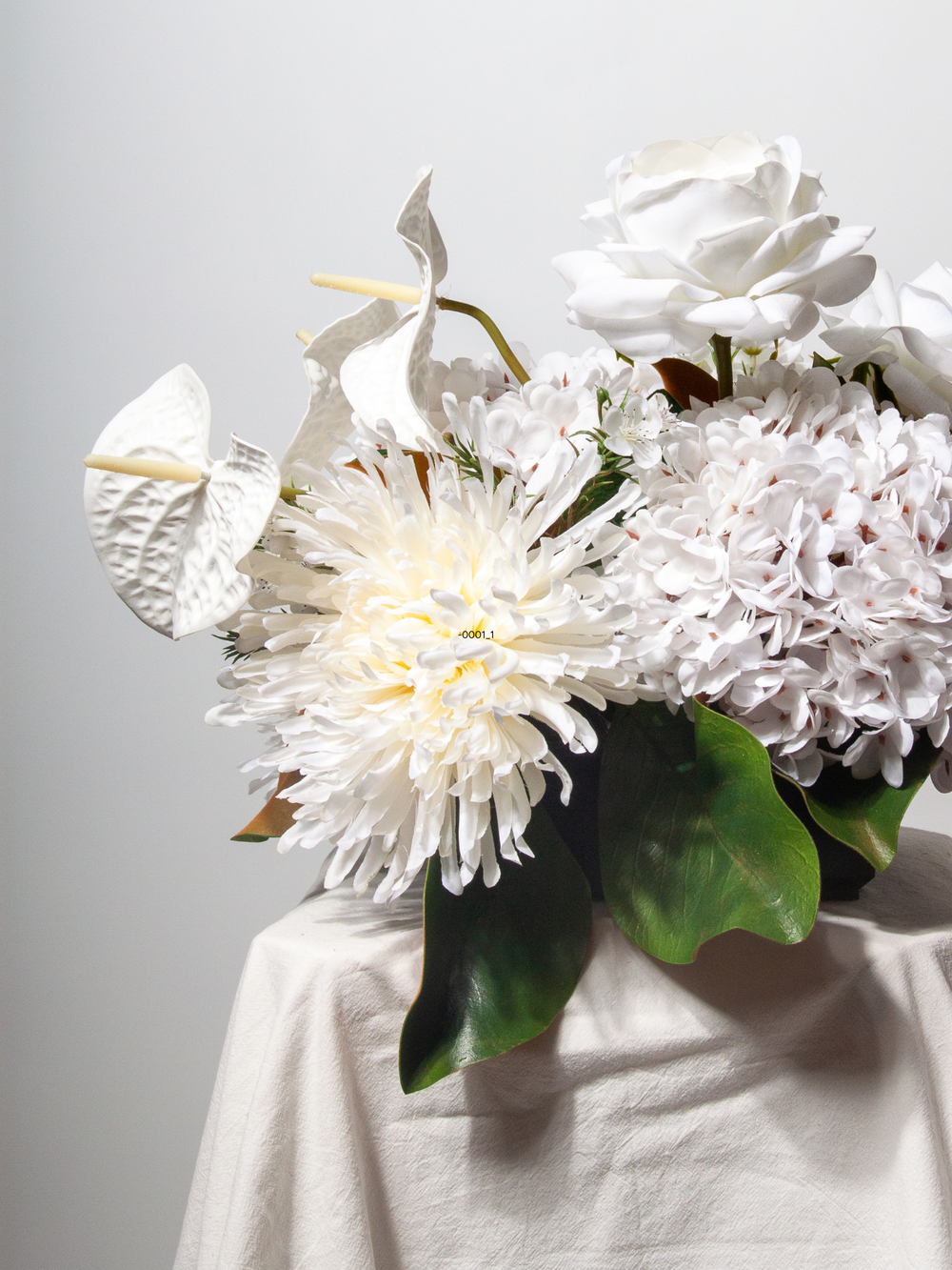 Ivory Chrysanthemums - disbuds - 75cm Pack of 1