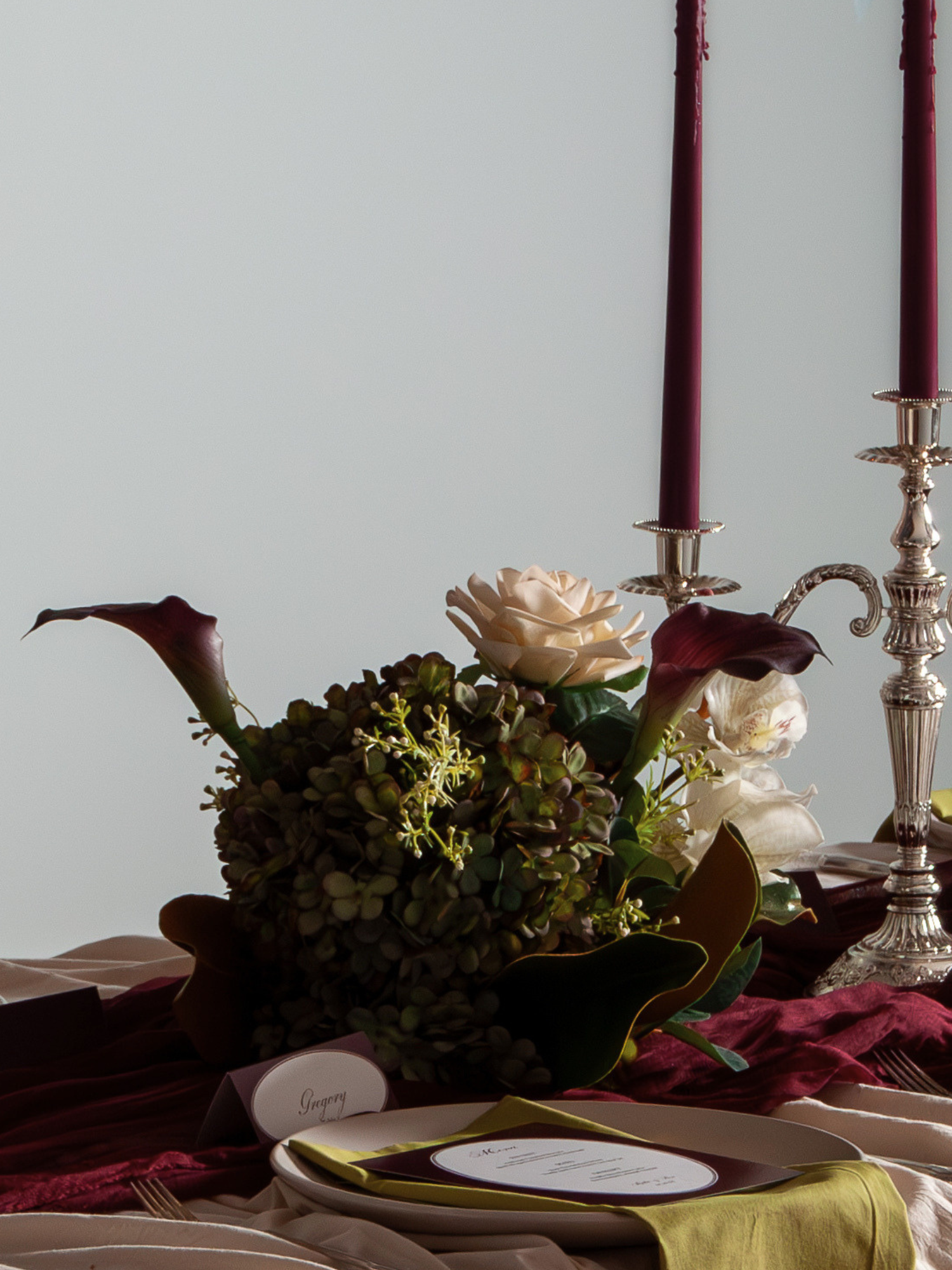 Burgundy Calla Lily - 55cm